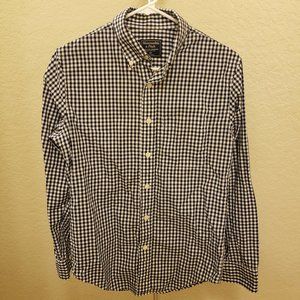 XS Abercrombie & Fitch Gingham Navy Shirt